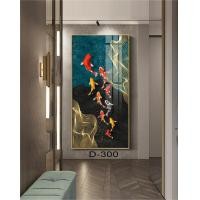 ราคา ภาพวาดกรอบรูปขนาดใหญ่กรอบรูปช้าง ปลา ภาพประกอบมีหลายขนาดและลวดลายให้เลือก (21713415595)