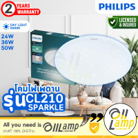 ราคา Philips LED โคมไฟซาลาเปา CL210 24w 36w 50w Sparkle หน้าประกาย 6500k Daylight ของแท้ ไฟกลม ติดลอย โคมไฟเพดาน ประกันผ่านศูนย์ ฟิลิปส์ 1 ปี (22690867950)