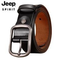ราคา JEEP SPIRIT เข็มขัดหนังของผู้ชายหัวเข็มขัดเข็มหนังลำลองวัยกลางคนแท้กางเกงยีนส์หนังวัวแท้กางเกงเยาวชนย้อนยุคเกาหลีเข็มขัดแฟชั่นสำหรับนักเรียน (22272302451)