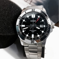 ราคา Casio นาฬิกาผู้ชายรุ่นฮิต สายเลทพร้อมกล่องฟรี รุ่น MTP VD01D 1BVUDF (22093250564)