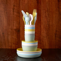 ราคา ชุดเซต แก้ว ถ้วย จาน ช้อนส้อมและมีด KALAS คาลอส IKEA คละสี 1 ชุด มี 6 ชิ้น (22116221082)