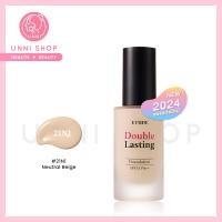 ราคา แท้100 Etude Double Lasting Foundation SPF35 PA 30g รองพื้นสูตรขายดี ที่ให้ความปกปิด เรียบเนียน ติดทนนาน 24 ชม (22247420330)