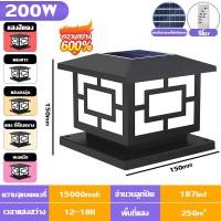 ราคา ไฟสวนหลอดไฟโซล่าเซลล์ 1000W โคมไฟหัวเสา โคมไฟโซล่าเซลล์ ใช้พลังงานแสงอาทิตย์ ไฟLED สว่าง16 24ชม โซล่าเซลล์ ไฟโซล่าเซลล์ Solar Light (22559326865)