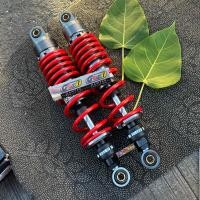ราคา โช๊คหลังโชบิ CHOBI สติ๊กเกอร์GAZI เวฟ WAVE ดรีม 300 320MM ปรับสปริงได้ สปริงใหญ่ โช๊คหลังเวฟ โช๊คโชบิ (22507091675)