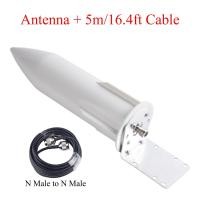 ราคา 3G 4G 5G เสาอากาศภายนอก698 3700MHz กลางแจ้ง OMNI เสาอากาศ10 12dBi N หญิง Dual Slider พร้อมสายต่อ (16440414630)