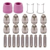 ราคา 24 PCS Plasma Cutter Cutting Torch Tip Nozzles Consumables Kit SG 55 60 WSD 60 (21694710103)