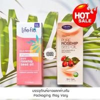 ราคา 80 Sale EXP 2 24 น้ำมันโรสฮิป ออแกนิค Pure Rosehip Seed Oil Skin Care 30ml Life Flo Health (21057400204)