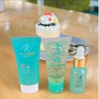 ราคา laura Collagen Gel I Aura sunscreen I AURA Aloe VERA serum 3 items 1 Set (21443603085)