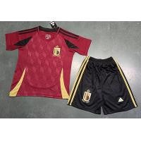 ราคา 2024 kids New soccer uniform Belgium Brazil France RM Italy Home and Away Football Jerseys Size 16 28 (21723901807)