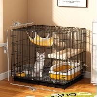 ราคา พับได้ กรงสัตว์เลี้ยง Dogelsy กรงแมวแบบใหญ่ กรงแมว3 4ชั้น ประกอบง่าย คอนโดแมว กรงกระต่าย กรงแมวราคาถูกๆ กรงหมา กรงสัตว์เลี้ยงพกพา กรงสุนัขขนาดใหญ่ กรงแมวขนาดใหญ่ (22534304253)