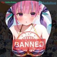 ราคา Hololive Minato Aqua Vtuber ใหม่ 3D Oppai ซิลิโคนนุ่มเกม Mousepad แป้นพิมพ์ Anti Fall Mat แผ่นรองเมาส์ขนาดเล็ก (12229377628)