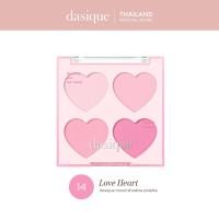 ราคา dasique Sweet Heart Collection Mood Shadow Palette Blending Mood Cheek เดซีค (22555071918)