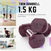 ราคา NYAMBA ดัมเบล 1 5 Kg Fitness 1 5 Kg Dumbbells Twin Pack Burgundy อุปกรณ์ออกกำลังกาย ดัมเบลปรับน้ำหนัก dumbbell ยกน้ำหนัก ฟิสเนส FITNESS PILATES พิลาทิส home gym โฮมยิม (12282889083)