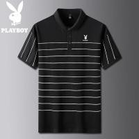 ราคา PLAYBOY เสื้อยืดแขนสั้นคอปกผู้ชายเสื้อยืดแขนสั้นคอปกเสื้อโปโลเทรนด์เกาหลีสำหรับฤดูร้อน (18316601603)