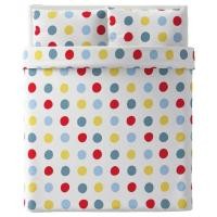 ราคา IKEA แท้ค่ะ BRUKSVARA ชุดเครื่องนอน ผ้าปู ปลอกผ้านวม ปลอกหมอน (21807143272)