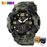 ราคา 1637 SKMEI ลายพรางนาฬิกาทหารสำหรับผู้ชายกลางแจ้งนาฬิกาข้อมือกันน้ำ PU สไตล์สปอร์ตแบบลำลองนาฬิกาดิจิตอล1019 Montre 1155 1968 (21482786541)