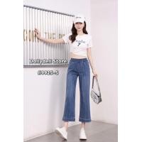 ราคา กางเกงยีนส์ 8 ส่วนDolly dellลายทาง รุ่น 9925 5 เอวยางยืด เนื้อผ้าคุณภาพดียืดได้ ใส่สบายทรงสวย (22610109160)