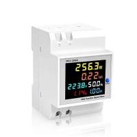 ราคา มิเตอร์ไฟฟ้ามัลติฟังก์ชันพร้อมหน้าจอจอ LCD ที่มีสีสันจอแสดงผลดิจิตอลแบบราง D52 2066 (20111420481)