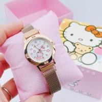 ราคา นาฬิกาคิตตี้ ข้อมือแฟชั่นน่ารัก นาฬิกาข้อมือเด็กผู้หญิง สีชมพู คิดตี้ สายเลสแม่เหล็ก แถมฟรี กล่องลายคิตตี้ (21642642480)