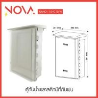 ราคา ตู้กันน้ำพลาสติกมีที่กันฝน ฝาใส กล่องกันน้ำ ตู้พลาสติกกันฝน ตู้กันน้ำ NANO เบอร์101C 102C 103C (21563479815)