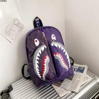 ราคา Popular logo bape new shark camouflage backpack backpack fashion lovers bag bag joker students children (20004132534)