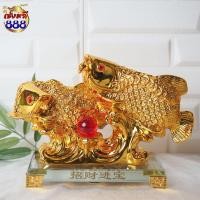 ราคา รวมปลามังกร ปลามังกร อโรวาน่า ตัวตรง งานเรซิ่น บนฐานแก้ว มีมา 3 แบบ ยู่อี่ เหรียญ ปลาคู่ ส่งเสริมอำนาจบารมี (19603227361)