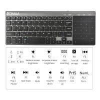 ราคา Bluetooth Keyboard with Built In Touchpad Mini 2 4G Wireless Portable Lightweight Compatible with Apple TV PS4 HTPC (20316110038)