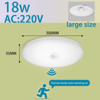 ราคา ไฟเซนเซอร์ LED โคมไฟเพดาน เซ็นเซอร์ตรวจจับการเคลื่อนไหวของไฟกลางคืน Motion Sensor Ceiling Light (21516516084)