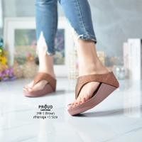 ราคา 198 1 รองเท้าเสริมส้นสูง2 5 นิ้ว หน้าสามเหลี่ยมกลิตเตอร์ เท้าผอมเรียวลด 1ไซส์ (21113989477)