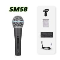 ราคา SM58 แท้ ไมค์โครโฟน พร้อมสาย ไมโครโฟนมีสาย ไมค์สาย ไมค์ร้องเพลง ไมค์แบบสาย ไมค์คาราโอเกะ Wired Microphone function singing speech Microphone การแสดงบนเวที KTV ไมค์สายของแท้ Karaoke ไมคโครโฟนแบบมีสาย (