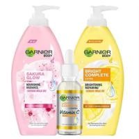 ราคา การ์นิเย่ บอดี้ โลชั่น 400 มล ชิ้น สูตรเลมอน ซากุระ Garnier Body Lotion การ์นิเย่ บอดี้ โลชั่น ขนาด 400 ml (22602753959)