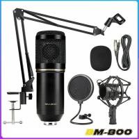 ราคา ไมค์ไมค์คอนเดนเซอร์บันทึก Pro คอนเดนเซอร์ไมโครโฟน BM800 พร้อมขาตั้งไมโครโฟนและอุปกรณ์เสริม USB โลหะช็อกเมา (751402849)