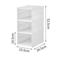 ราคา กล่องรองเท้าพลาสติก กล่องใสรองเท้า พลาสติกแข็ง ไซส์ 35 26 20cm กล่องรองเท้า กล่องเก็บรองเท้า กล่องพลาสติกใส Shoe Box (21543992051)