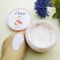 ราคา Dove Exfoliating Body Polish Body lotion Body Cream Macadamia and Rice Milk Pomegranate and Shea Butter (21481292948)