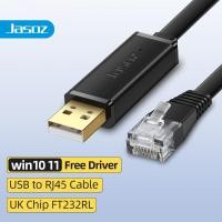 ราคา Jasoz USB M to RJ45 Console Cable Cat6 Ethernet Cable Console สำหรับ Cisco Routers USB to RJ45 (21724217224)