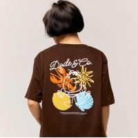 ราคา Dude and Co DC Lobster Oversized T Shirt เสื้อยืด โอเวอไซส์ (22466144033)