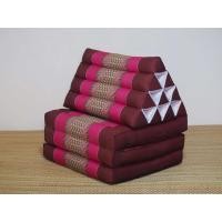 ราคา Three Fold Thai Cushion 50x167x26 cm LxWxH 100 Natural Kapok Filling Foldable Thai Mat with Triangle Cushion Headrest Thai Pillow หมอนขิด หมอนสามเหลี่ยม สิบช่องสามพับ ลายขิดผ้าไทย (22473752607)