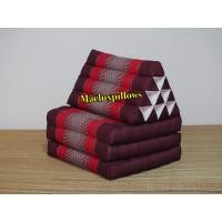 ราคา Three Fold Thai Cushion 50x167x26 cm LxWxH 100 Natural Kapok Filling Foldable Thai Mat with Triangle Cushion Headrest Thai Pillow หมอนขิด หมอนสามเหลี่ยม สิบช่องสามพับ ลายขิดผ้าไทย (22473752595)