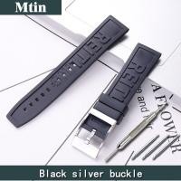 ราคา Rubber strap mens pin buckle watch accessories For Breitling watch strap outdoor sports wristband ladies 22mm24mm bracelet tool (19814047553)