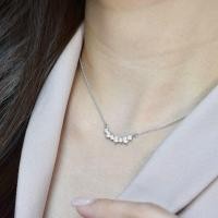 ราคา สร้อยพร้อมจี้เงินแท้ 925 ชุบเคลือบทองคำขาว ประดับเพชร CZ Swissdiamond ? ? ? ? ? ? ? ? ? ? ? ? ? ? ? ? ? (21493878776)