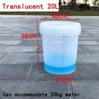 ราคา ถังตวง 20 ลิตรความจุขนาดใหญ่ 5000 มล บาร์เรลพร้อมฝา 10 ลิตรกระบอกตวง 2000 มล ถ้วยตวงน้ำมันพลาสติกพร้อม (21776694829)
