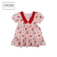 ราคา Chelsee ชุดเดรสกระโปรง เด็กผู้หญิง รุ่น 238053 ลายเชอรี่ ผ้า 100 Cotton อายุ 1 5 10 ปี เสื้อผ้าเด็ก (22093283745)