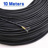 ราคา UL2464 24AWG Multi Core Sheathed สายไฟ2 3 4 56Core สายควบคุม ทองแดง ผงสายไฟ สายสัญญาณ สีดำ (19142136153)