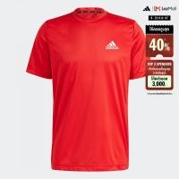 ราคา adidas เทรนนิง เสื้อยืด AEROREADY Designed To Move Sport ผู้ชาย สีแดง GM2108 (22434522751)