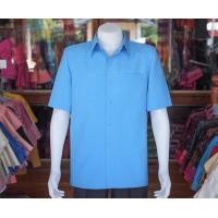 ราคา เสื้อผ้าฝ้ายแพรเงิน สีฟ้า ไซส์ S (12159789528)