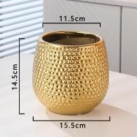 ราคา กระถางต้นไม้ ดอกไม้ สีทอง ตกแต่งบ้าน Luxury MH 274 (22361145892)