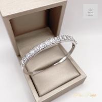 ราคา กำไลข้อมือเพชรแถวเดียวประดับเพชรบาเกตรุ่นB21สีทองขาว สวยหรูทันสมัย รอบวง 19cm (21876498546)