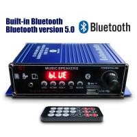 ราคา Original 400W Bluetooth 2 0เสียงHiFiเครื่องขยายเสียง12V AVแอมป์ลำโพงพร้อมรีโมทคอนโทรลสำหรับรถยนต์ (5303274144)