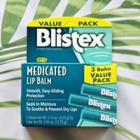 ราคา บริสเท็กซ์ ลิปบาล์ม บำรุงริมฝีปาก Medicated Lip Balm Lip SPF15 Pack 3 Sticks 4 25g Blistex (10706419238)