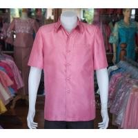 ราคา เสื้อผ้าไหมแพรทอง สีชมพู ไซส์ L (1379202680)